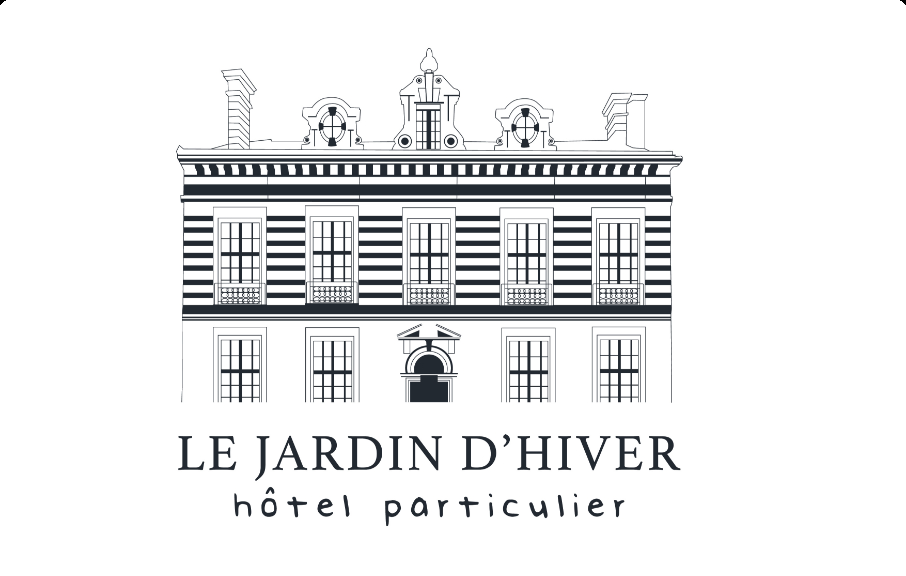 Modernisation du logo du jardin d'hiver, hotel particulier sur chalons en champagne