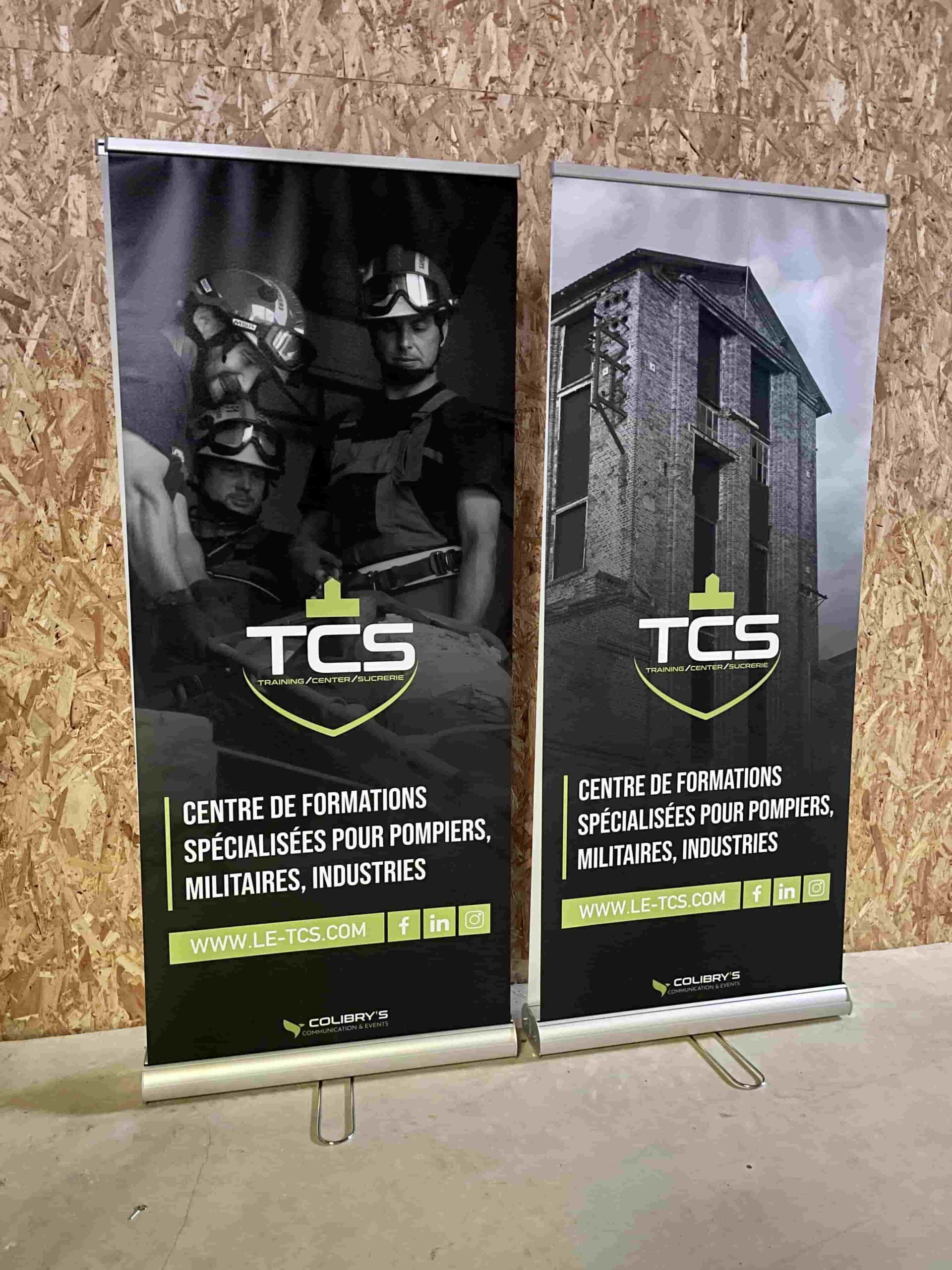 Création et impression de roll up publicitaire pour les TCS DAYS